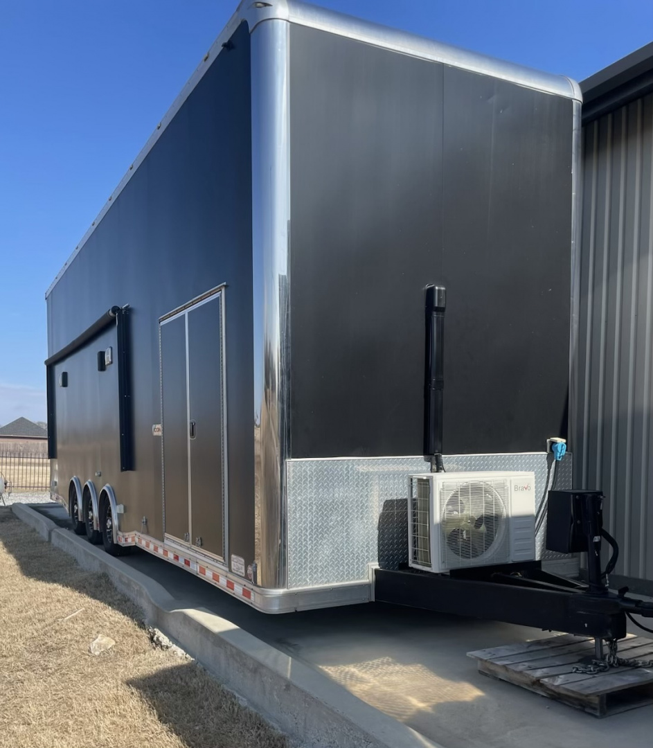 Used 2020 Bravo 32' Stacker Trailer w/ Dragster Lift