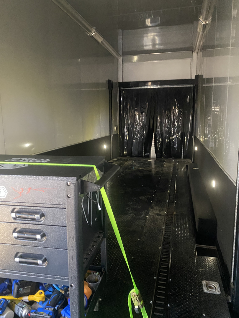 Used 2020 Bravo 32' Stacker Trailer w/ Dragster Lift