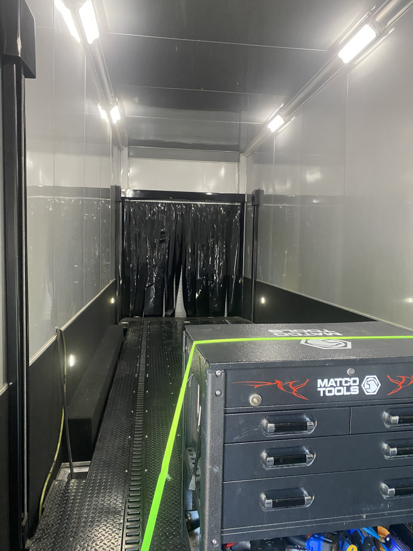 Used 2020 Bravo 32' Stacker Trailer w/ Dragster Lift