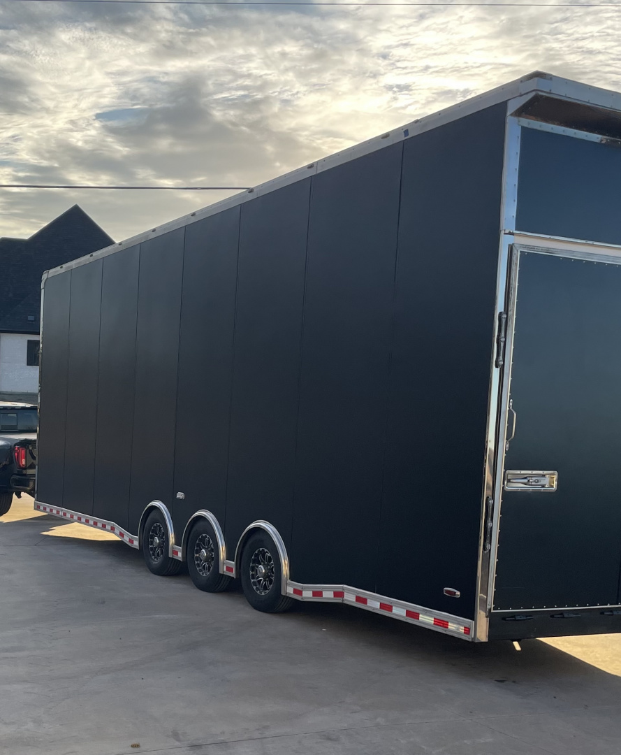 Used 2020 Bravo 32' Stacker Trailer w/ Dragster Lift