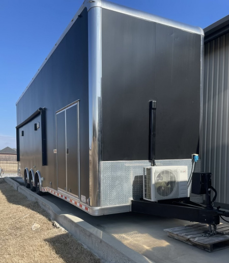 Used 2020 Bravo 32' Stacker Trailer w/ Dragster Lift