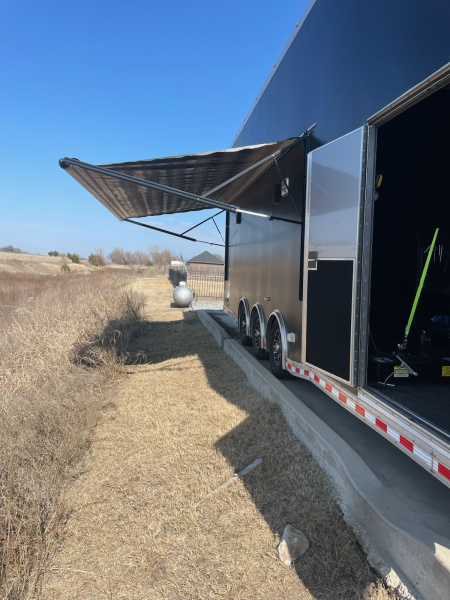 Used 2020 Bravo 32' Stacker Trailer w/ Dragster Lift