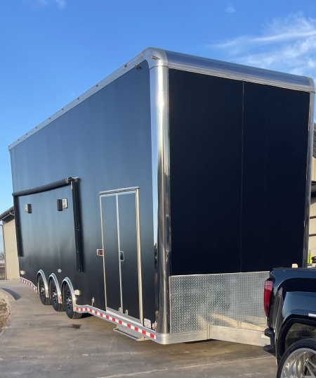 Used 2020 Bravo 32' Stacker Trailer w/ Dragster Lift