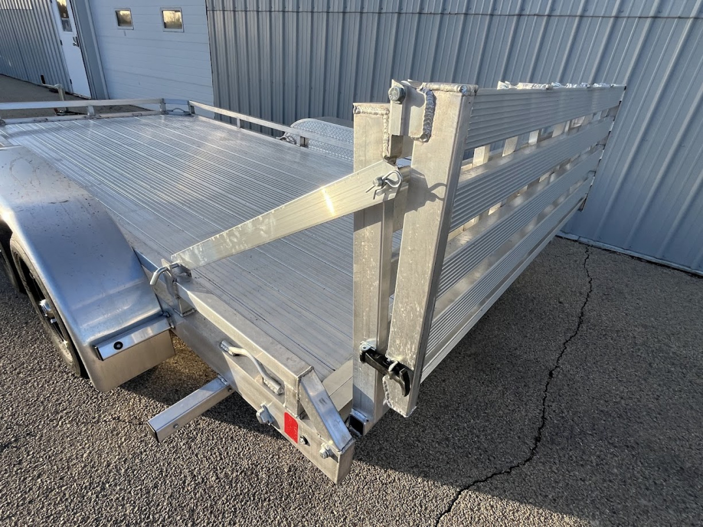 New 2026 Black Rhino 81" x 14' Aluminum LPT8114A-7K w/ Brakes and Bifold Gate (ATV / UTV / Side by Side) Utility Trailer