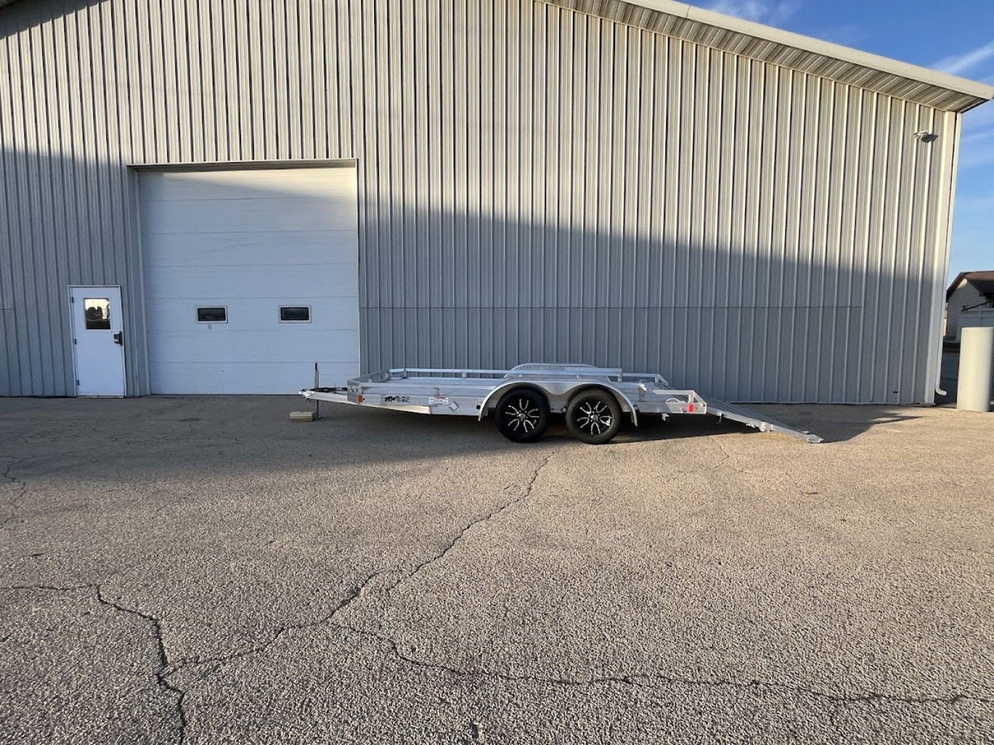 New 2026 Black Rhino 81" x 14' Aluminum LPT8114A-7K w/ Brakes and Bifold Gate (ATV / UTV / Side by Side) Utility Trailer