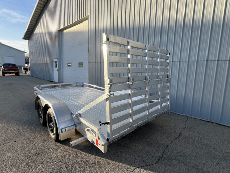 New 2026 Black Rhino 81" x 14' Aluminum LPT8114A-7K w/ Brakes and Bifold Gate (ATV / UTV / Side by Side) Utility Trailer