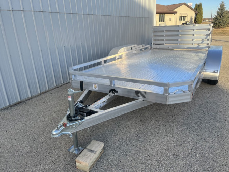 New 2026 Black Rhino 81" x 14' Aluminum LPT8114A-7K w/ Brakes and Bifold Gate (ATV / UTV / Side by Side) Utility Trailer