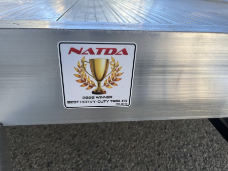 New 2026 Black Rhino 81" x 14' Aluminum LPT8114A-7K w/ Brakes and Bifold Gate (ATV / UTV / Side by Side) Utility Trailer