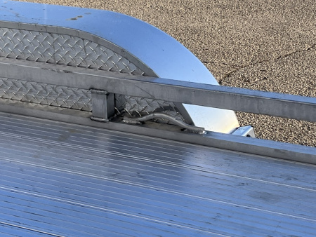 New 2026 Black Rhino 81" x 14' Aluminum LPT8114A-7K w/ Brakes and Bifold Gate (ATV / UTV / Side by Side) Utility Trailer