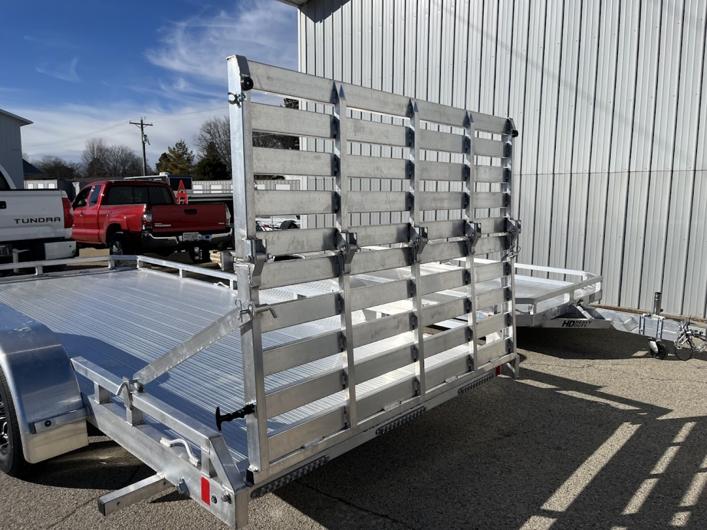 New 2026 Black Rhino 81"x16' Aluminum Low Profile LPT8116A-7K w/ Bi-Fold Gate (ATV / UTV / Side by Side) Utility Trailer
