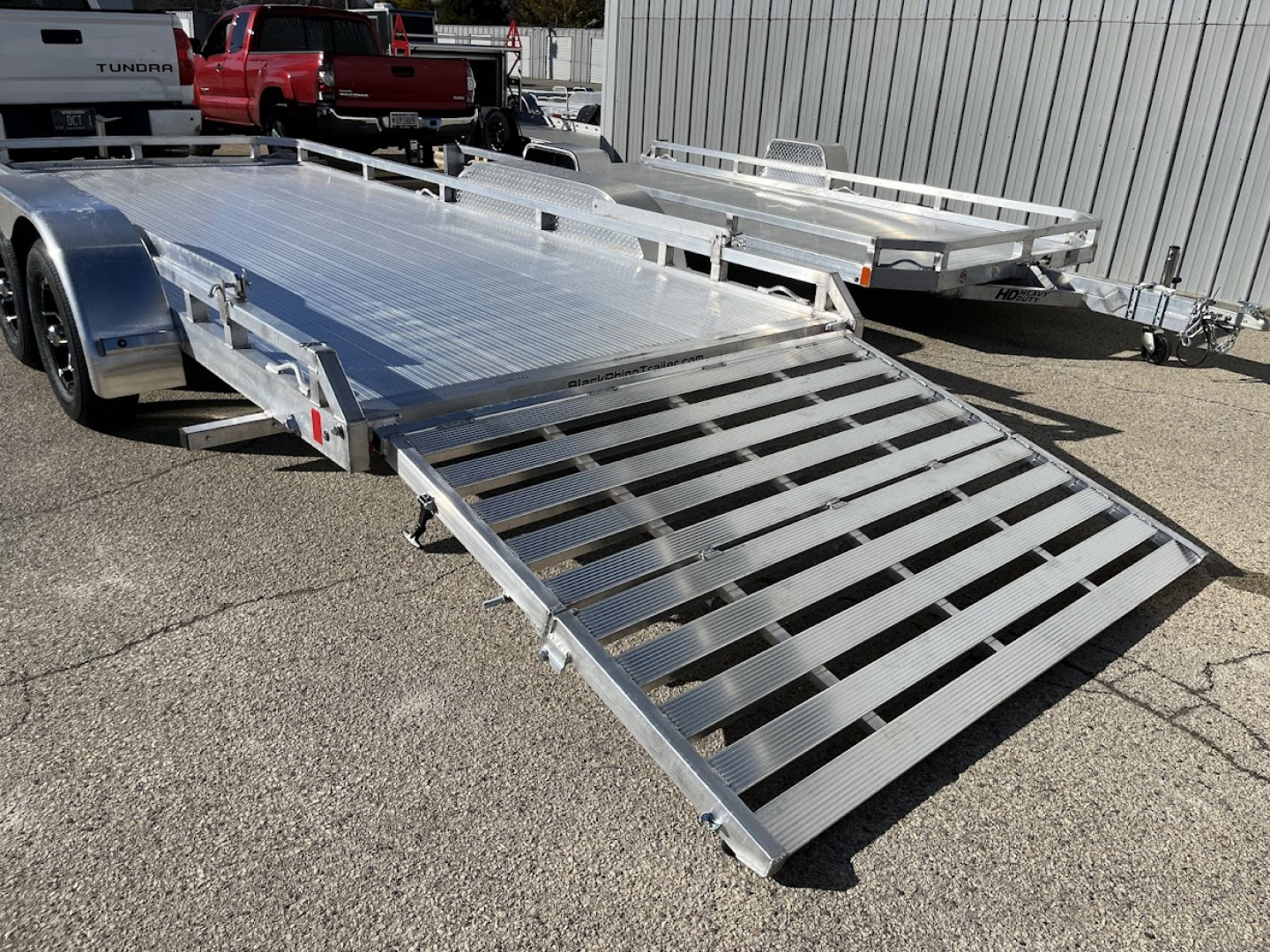 New 2026 Black Rhino 81"x16' Aluminum Low Profile LPT8116A-7K w/ Bi-Fold Gate (ATV / UTV / Side by Side) Utility Trailer