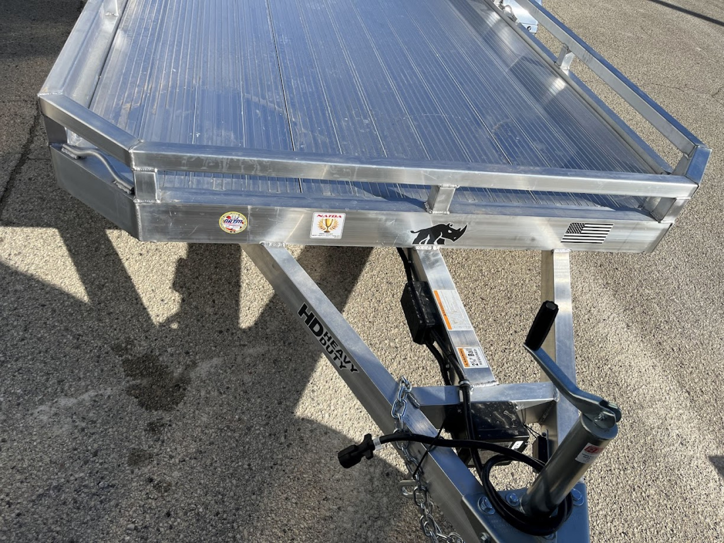 New 2026 Black Rhino 81"x16' Aluminum Low Profile LPT8116A-7K w/ Bi-Fold Gate (ATV / UTV / Side by Side) Utility Trailer