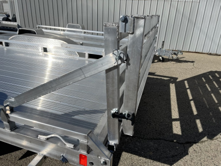 New 2026 Black Rhino 81"x16' Aluminum Low Profile LPT8116A-7K w/ Bi-Fold Gate (ATV / UTV / Side by Side) Utility Trailer