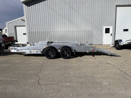 New 2026 Black Rhino 81"x16' Aluminum Low Profile LPT8116A-7K w/ Bi-Fold Gate (ATV / UTV / Side by Side) Utility Trailer