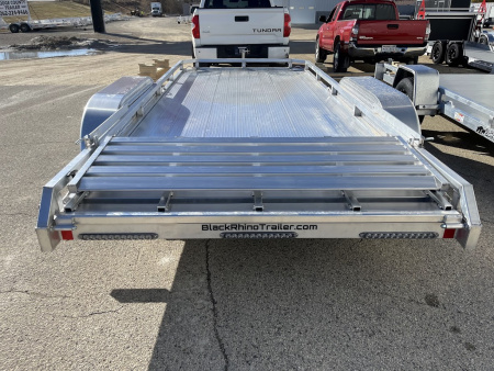New 2026 Black Rhino 81"x16' Aluminum Low Profile LPT8116A-7K w/ Bi-Fold Gate (ATV / UTV / Side by Side) Utility Trailer
