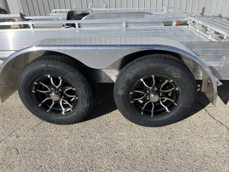 New 2026 Black Rhino 81"x16' Aluminum Low Profile LPT8116A-7K w/ Bi-Fold Gate (ATV / UTV / Side by Side) Utility Trailer