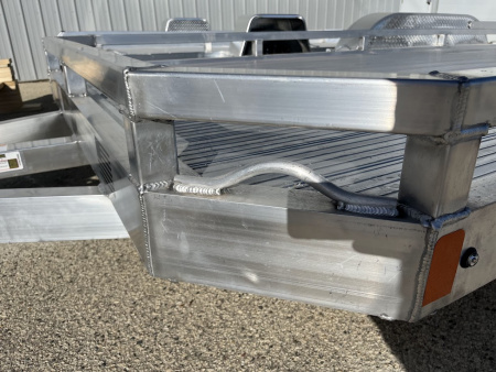 New 2026 Black Rhino 81"x16' Aluminum Low Profile LPT8116A-7K w/ Bi-Fold Gate (ATV / UTV / Side by Side) Utility Trailer