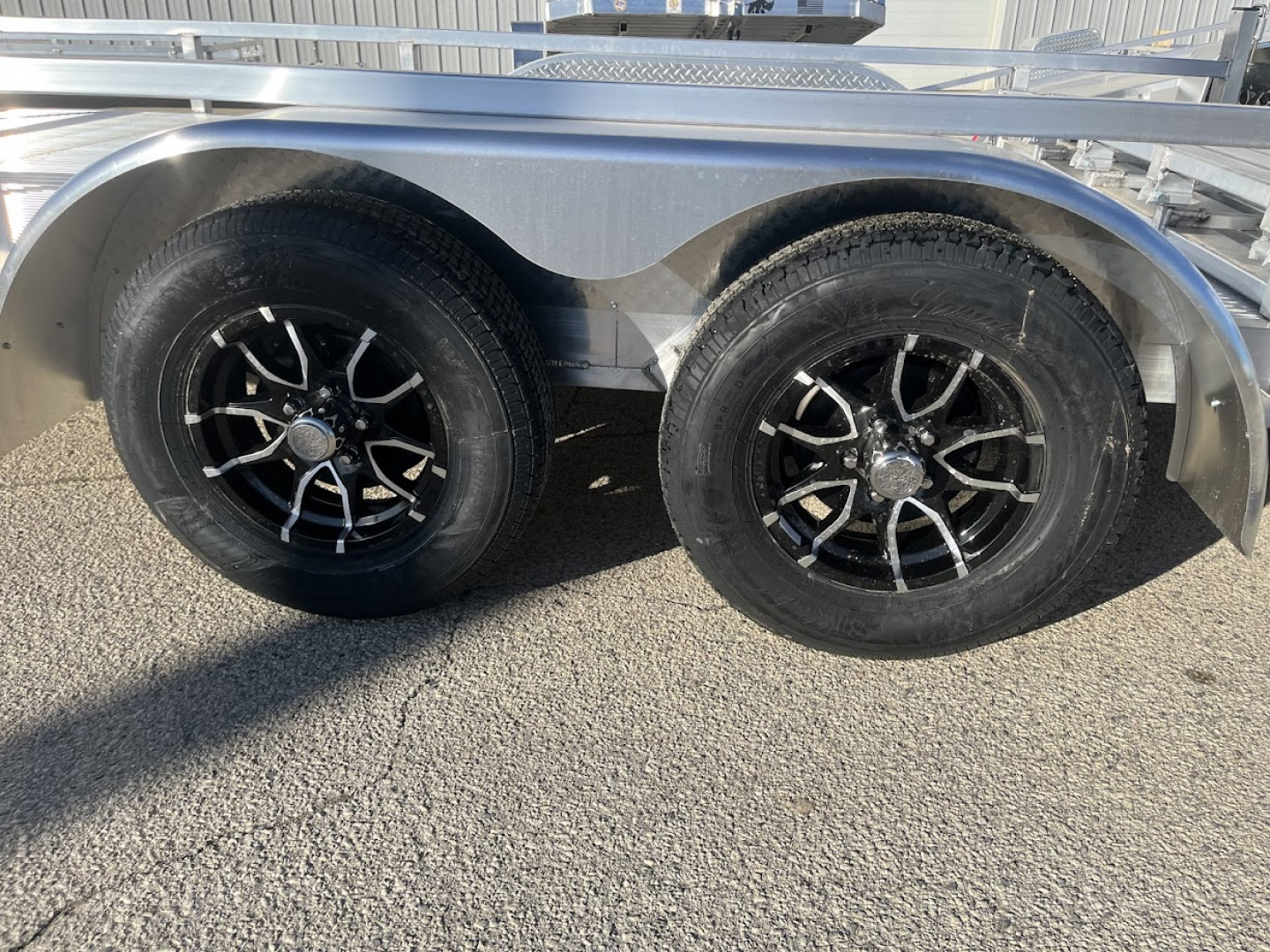 New 2026 Black Rhino Aluminum LST714A 7'X14' w/ Bifold Gate (ATV / UTV / Side by Side) Utility Trailer
