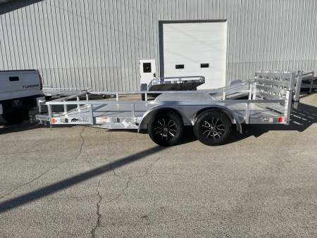 New 2026 Black Rhino Aluminum LST714A 7'X14' w/ Bifold Gate (ATV / UTV / Side by Side) Utility Trailer