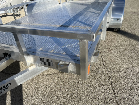 New 2026 Black Rhino Aluminum LST714A 7'X14' w/ Bifold Gate (ATV / UTV / Side by Side) Utility Trailer