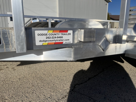 New 2026 Black Rhino Aluminum LST714A 7'X14' w/ Bifold Gate (ATV / UTV / Side by Side) Utility Trailer