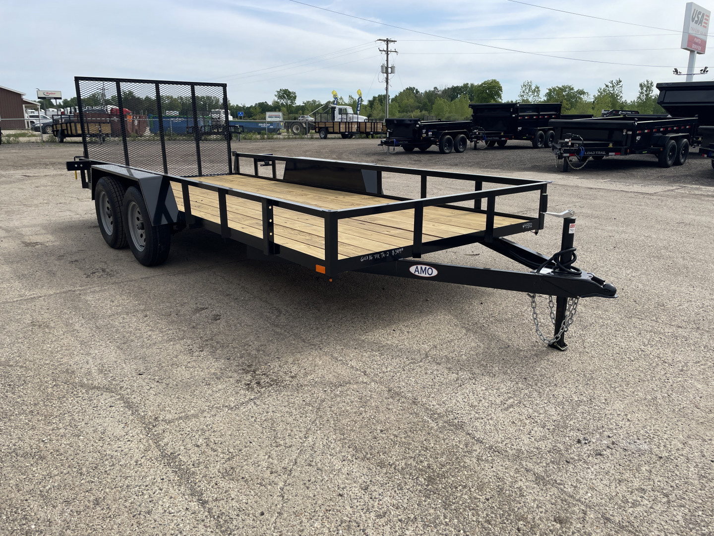 New 2025 AMO 76x16 TA1 7K Landscape Trailer