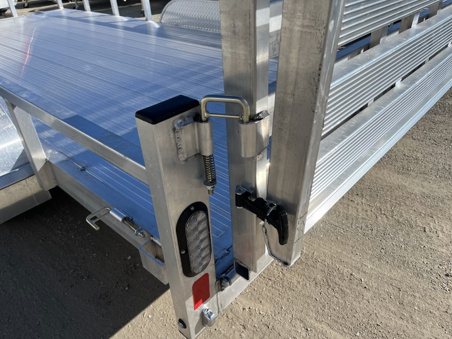 New 2026 Black Rhino Aluminum 81"x16' LST716A w/ Bifold Gate (ATV / UTV / Side by Side) Utility Trailer