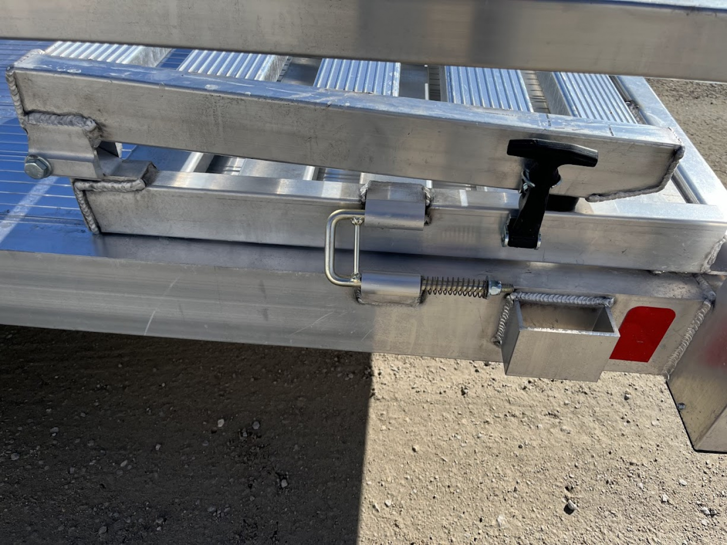 New 2026 Black Rhino Aluminum 81"x16' LST716A w/ Bifold Gate (ATV / UTV / Side by Side) Utility Trailer