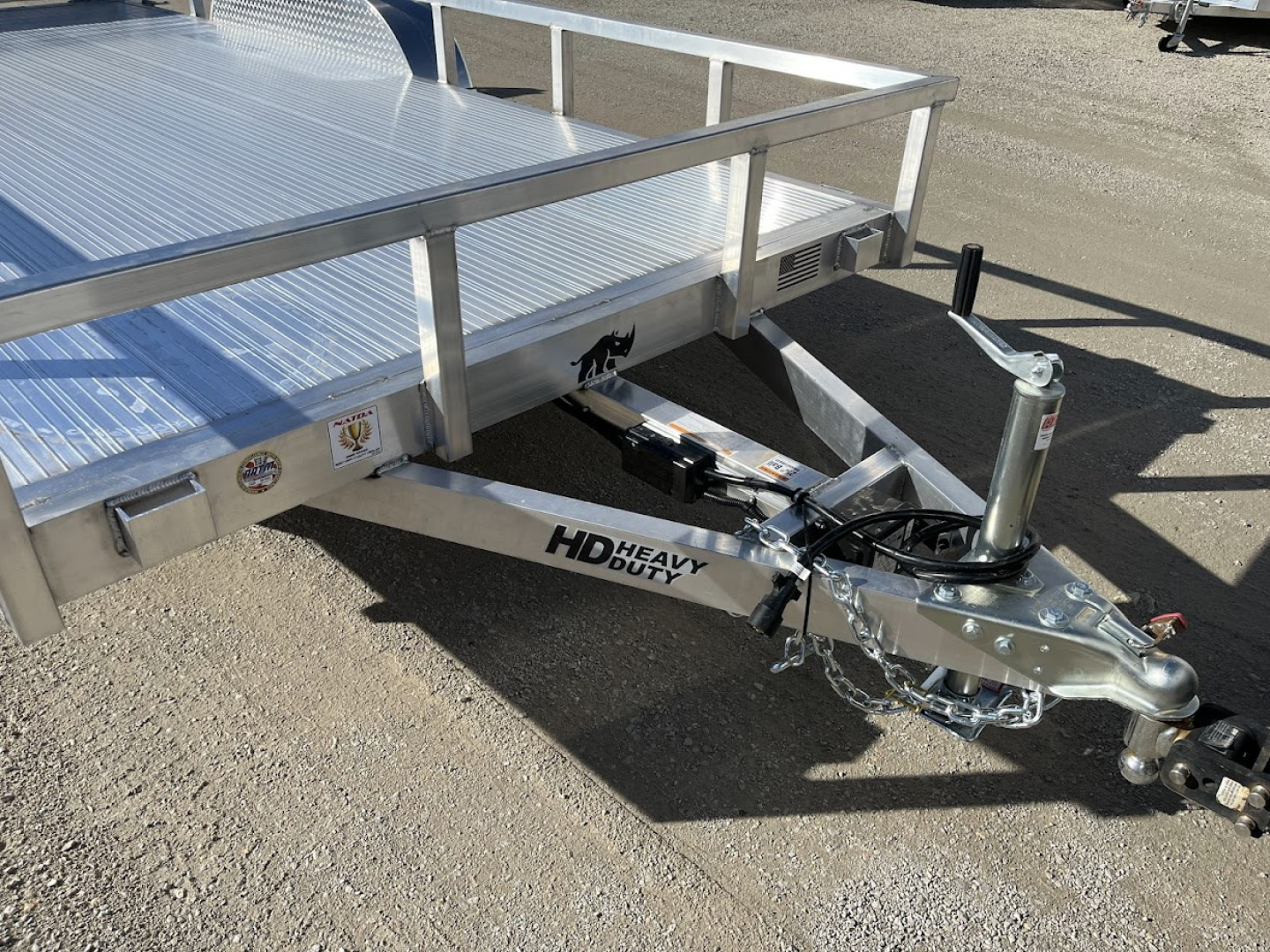 New 2026 Black Rhino Aluminum 81"x16' LST716A w/ Bifold Gate (ATV / UTV / Side by Side) Utility Trailer