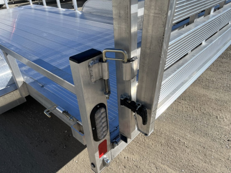 New 2026 Black Rhino Aluminum 81"x16' LST716A w/ Bifold Gate (ATV / UTV / Side by Side) Utility Trailer