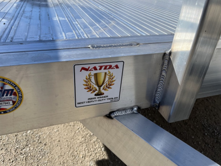 New 2026 Black Rhino Aluminum 81"x16' LST716A w/ Bifold Gate (ATV / UTV / Side by Side) Utility Trailer