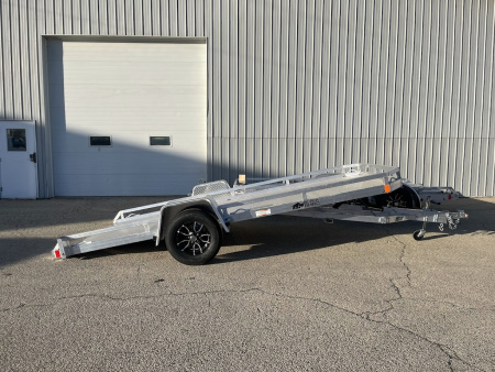 New 2026 Black Rhino TS8114A Aluminum 77 x14' (Equipment / ATV / UTV / Side by Side) Low Profile Tilt Trailer