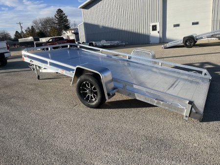 New 2026 Black Rhino Aluminum 77 x14' TS8114A Low Profile w/ Brakes (ATV / UTV / Side by Side) Tilt Trailer