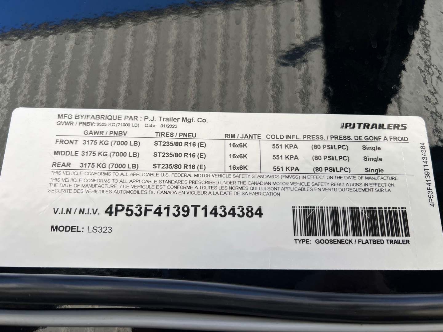 New 2026 PJ Trailers 32 Triple Axle Low Profile LS Gooseneck Trailer