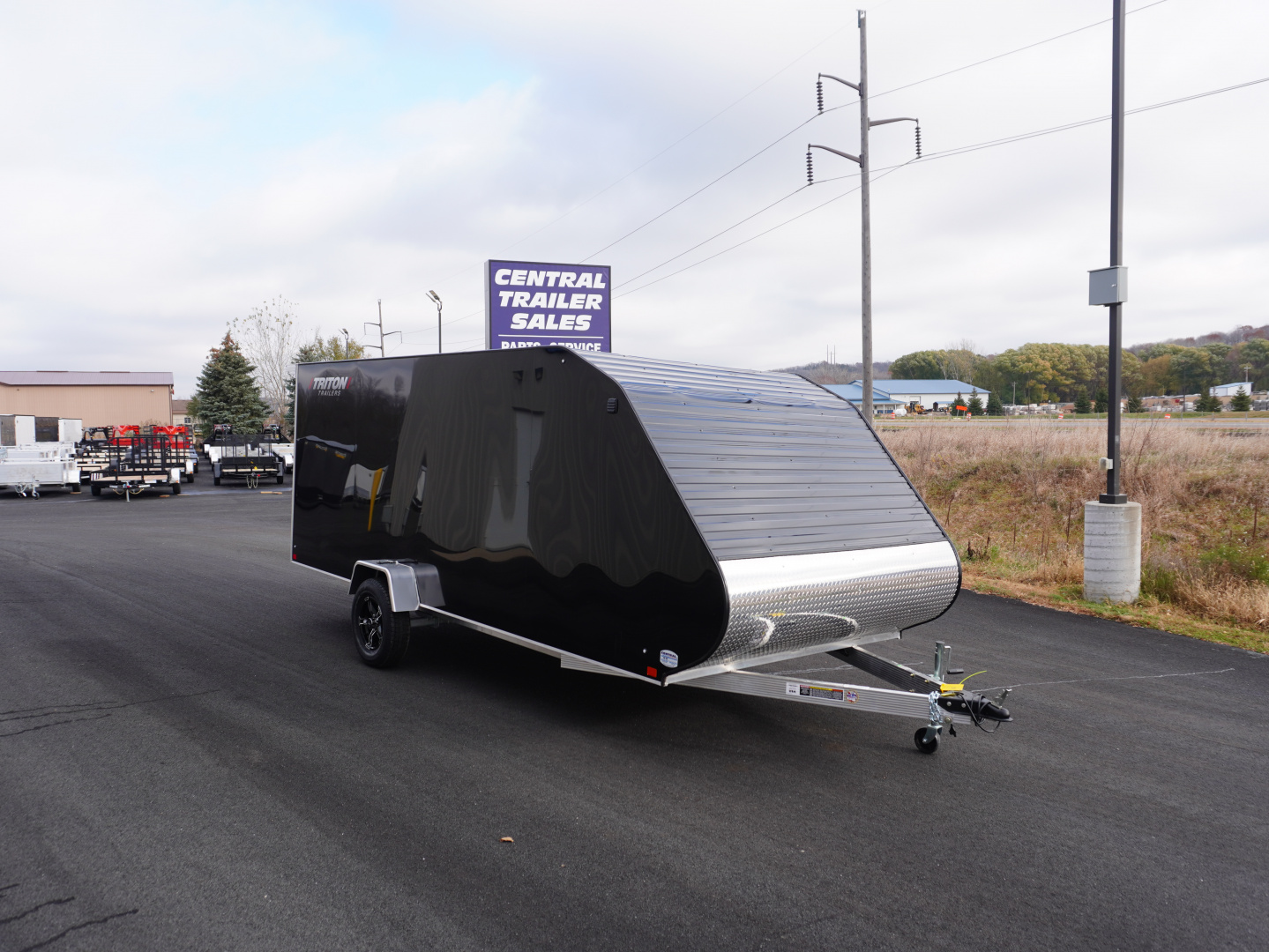 New 2026 Triton Trailers TC167 W/Snow Package Snowmobile Trailer