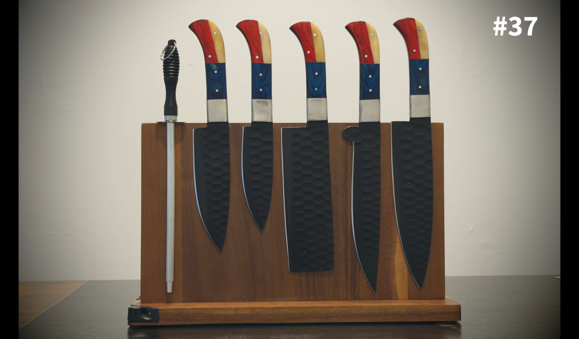 New 2026 GTS Damascus Steel 6 Piece Knife Accessories