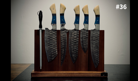 New 2026 GTS Damascus Steel 6 Piece Knife Accessories