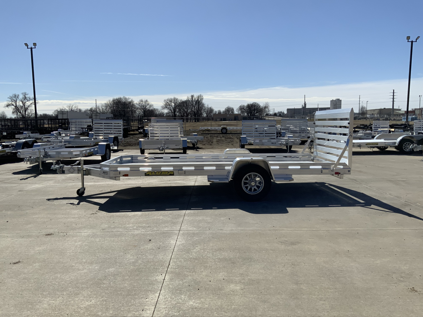 New 2027 Aluma 78 X 14S-TG Utility Trailer