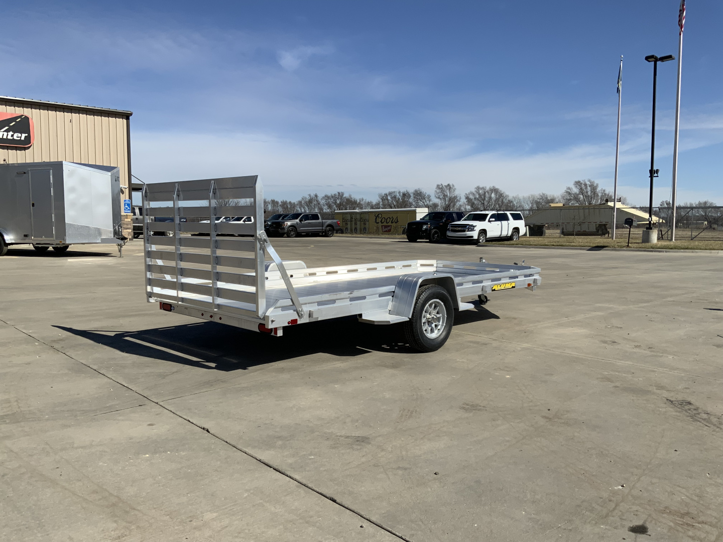 New 2027 Aluma 78 X 14S-TG Utility Trailer