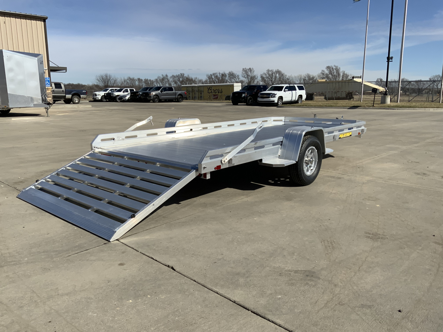New 2027 Aluma 78 X 14S-TG Utility Trailer
