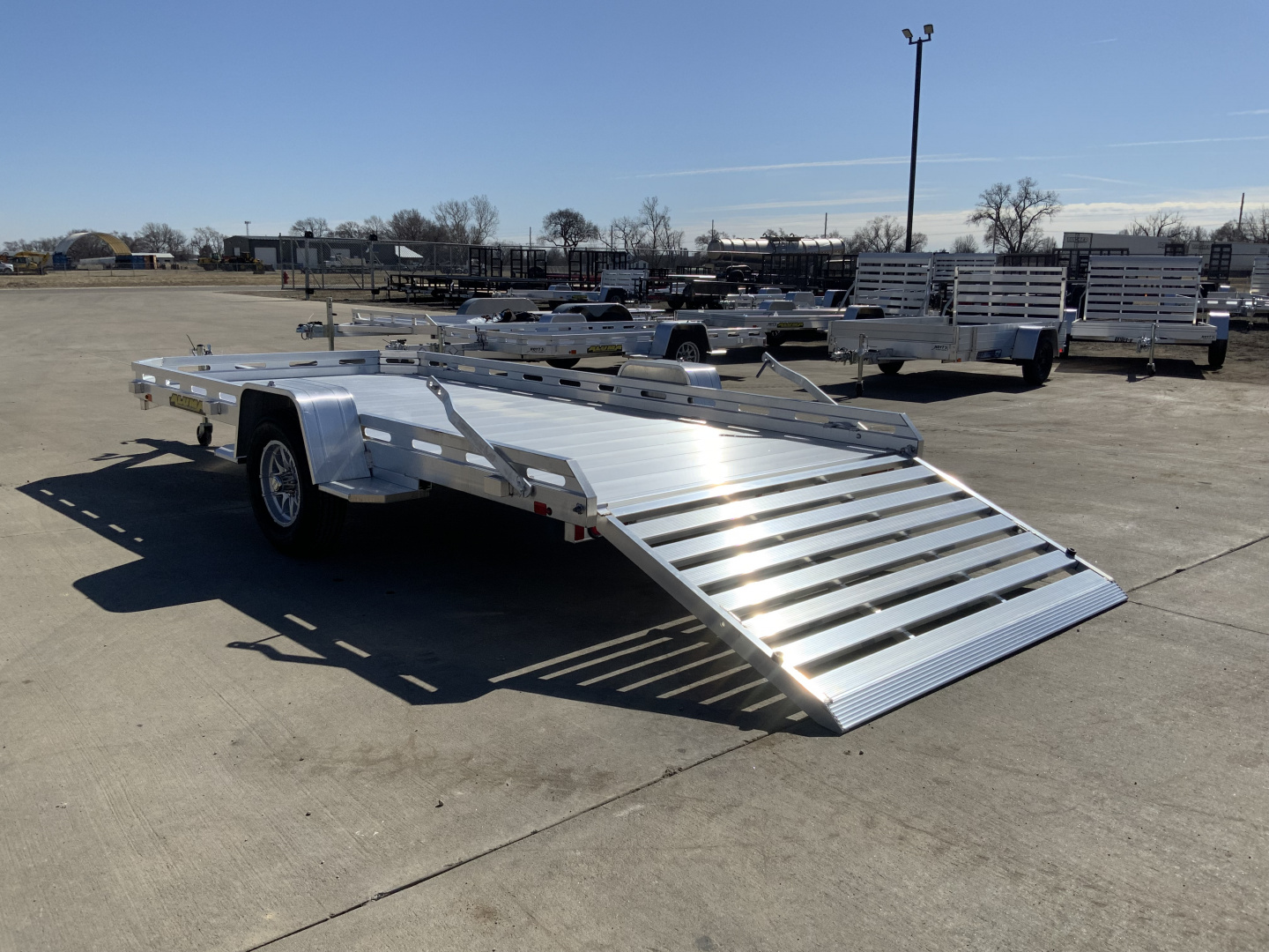 New 2027 Aluma 78 X 14S-TG Utility Trailer