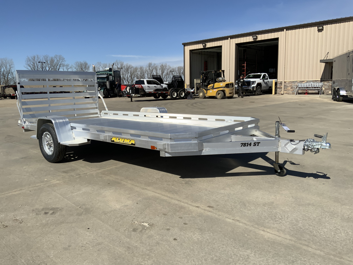 New 2027 Aluma 78 X 14S-TG Utility Trailer