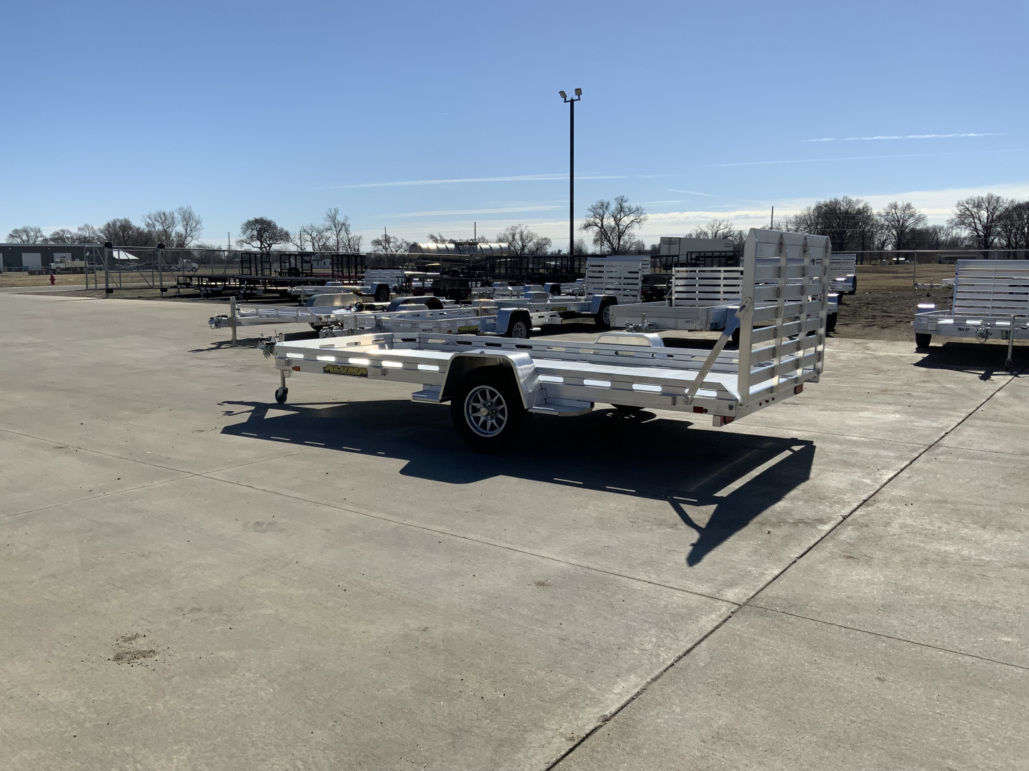 New 2027 Aluma 78 X 14S-TG Utility Trailer