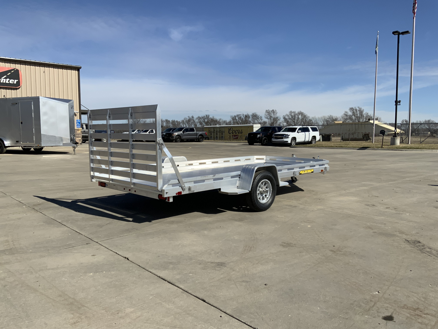 New 2027 Aluma 78 X 14S-TG Utility Trailer