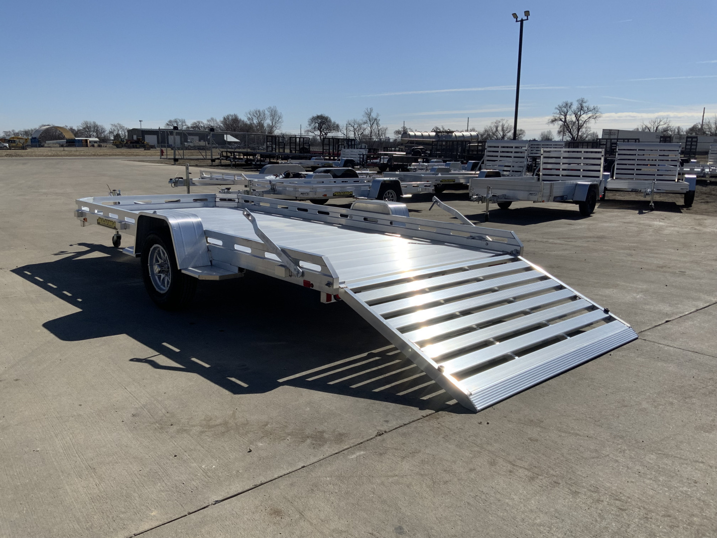 New 2027 Aluma 78 X 14S-TG Utility Trailer