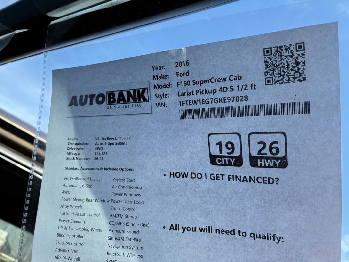 Used 2016 Ford F150 Crew Cab Truck