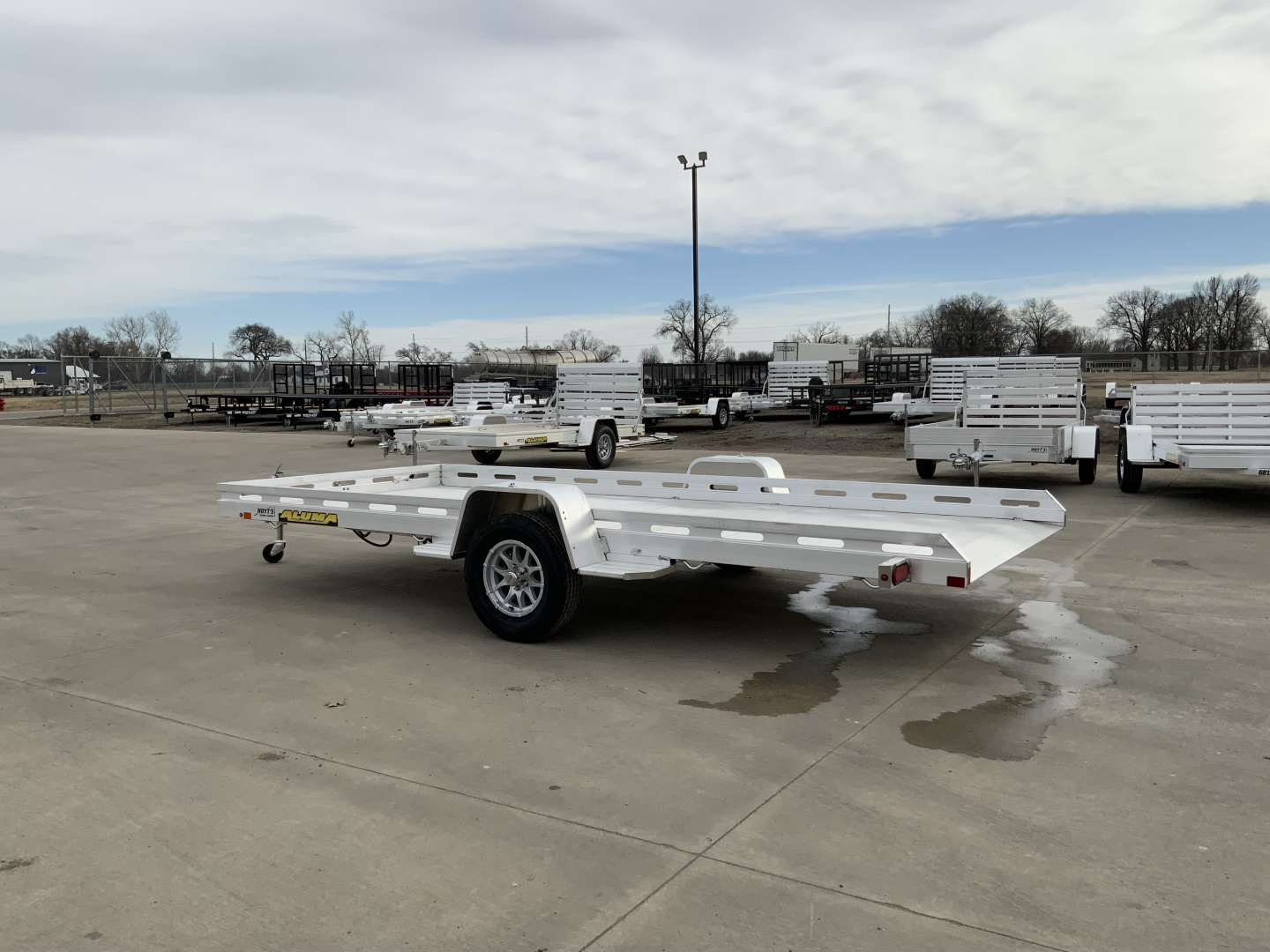 New 2027 Aluma 78 X 15 TILT-S-EL Utility Trailer