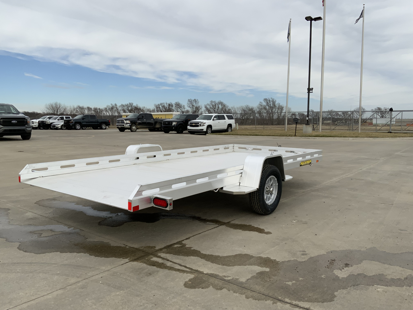New 2027 Aluma 78 X 15 TILT-S-EL Utility Trailer