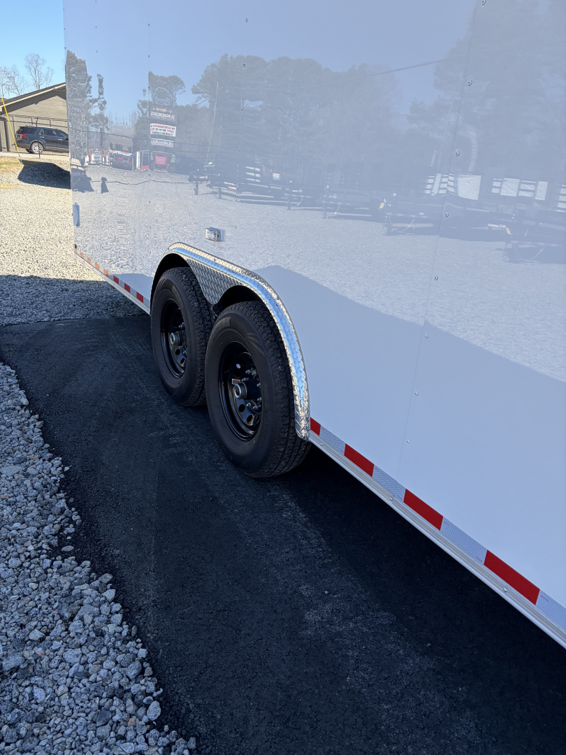 New 2026 Spartan 8.5x28 Enclosed Cargo Trailer, Big Package, 14K GVWR, 12" On Center Frame, Polycor