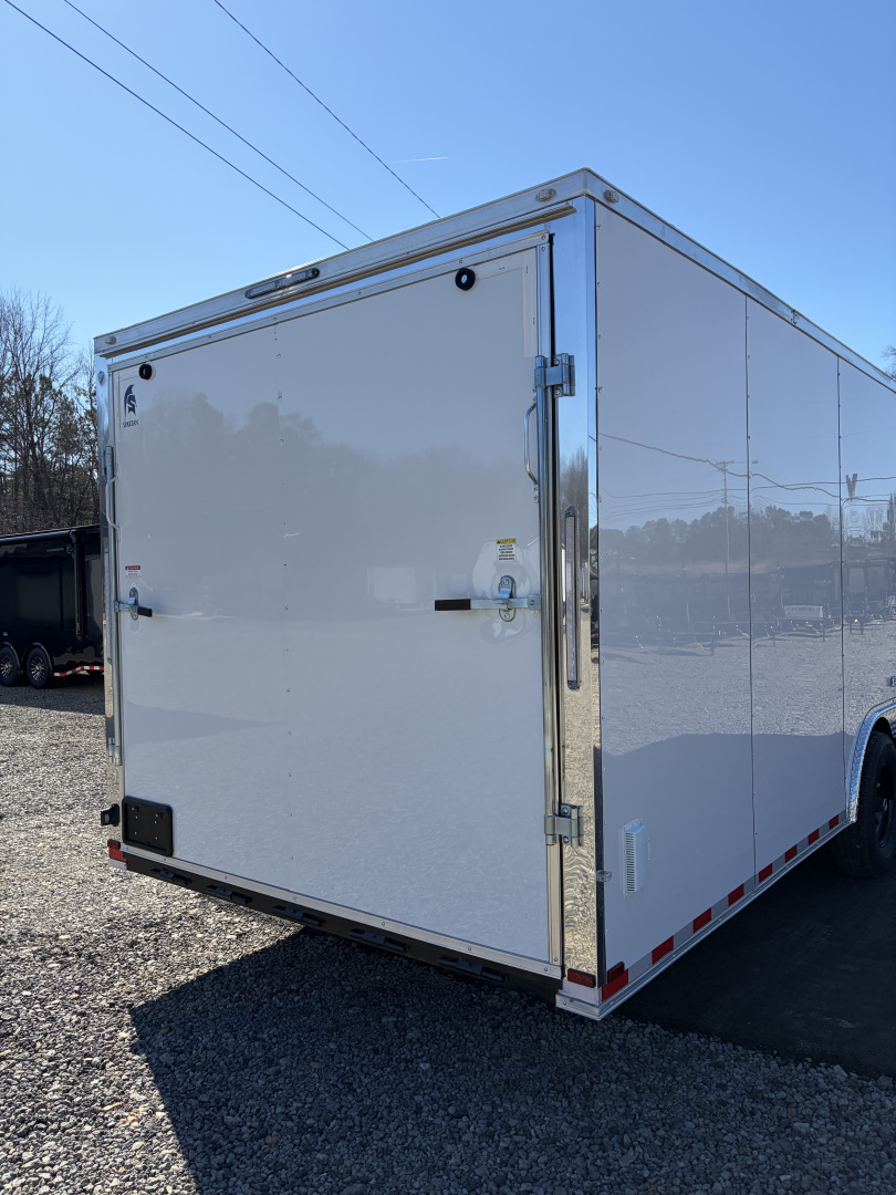 New 2026 Spartan 8.5x28 Enclosed Cargo Trailer, Big Package, 14K GVWR, 12" On Center Frame, Polycor